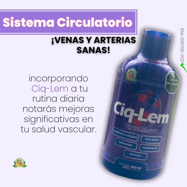 Ciq-Lem venas y arterias saludables.